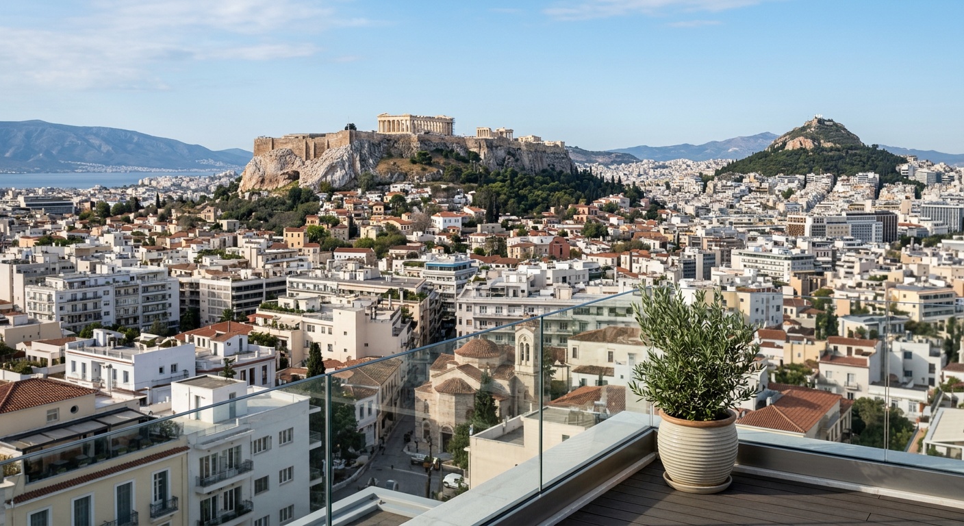 Athens real estate skyline