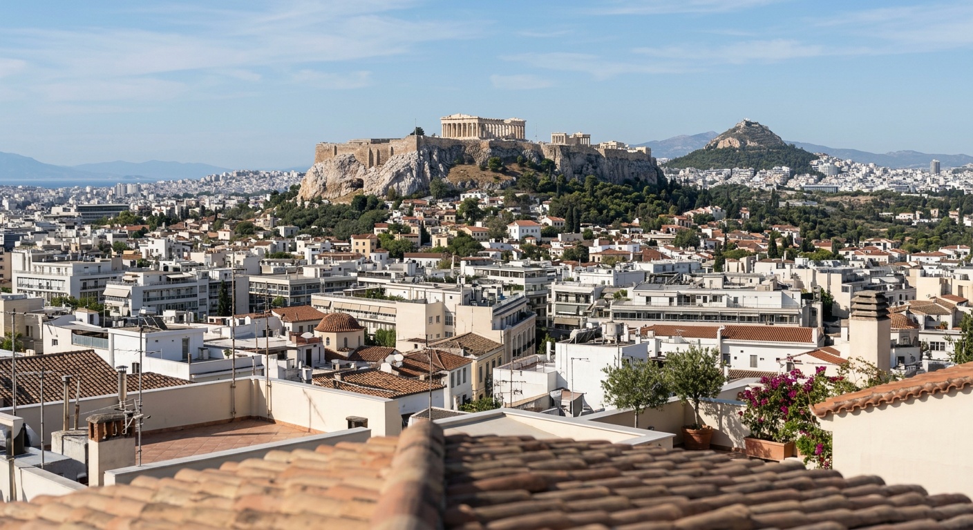Athens real estate skyline